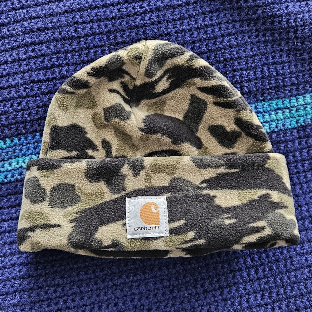 Carhartt Fleece Camo Men's Cuffed Beanie